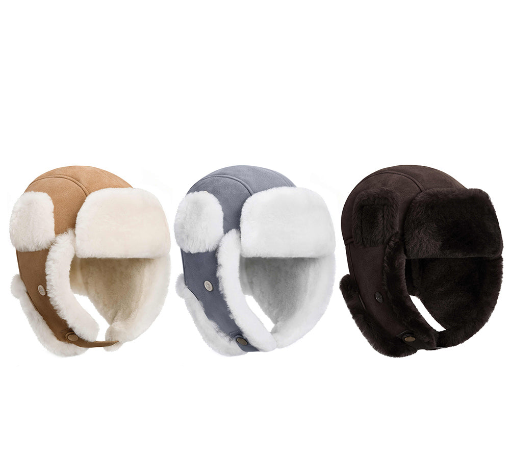 AUSTRALIAN SHEPHERD® Fluffy Sheepskin Wool Adjustable Bucket Theo