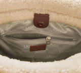 AUSTRALIAN SHEPHERD® Suede Shearling Tote Bag Over Shoulder Diana UGG AUSTRALIAN SHEPHERD