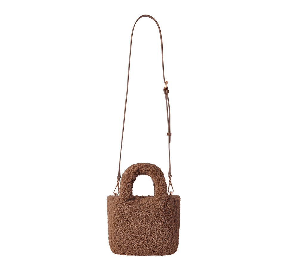 Women Hand Over Shoulder Fluffy Bag Boucle – UGGEXPRESS
