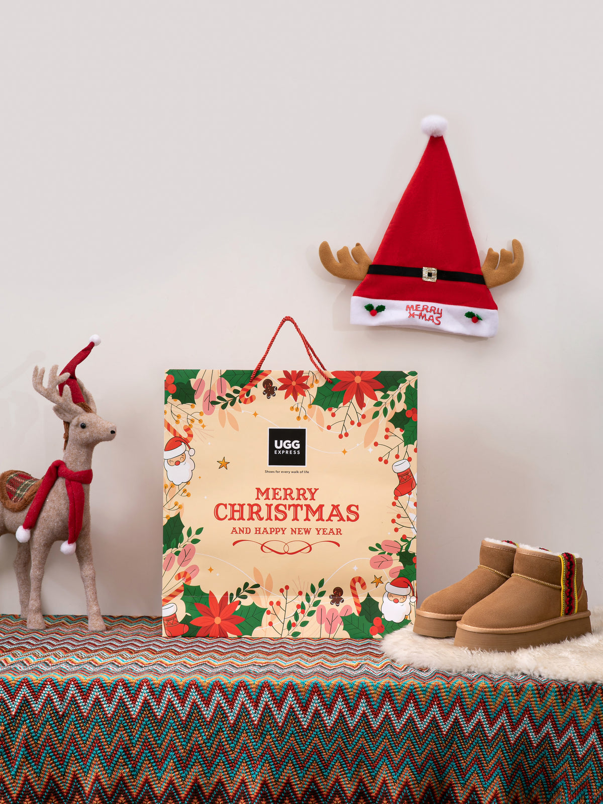 Christmas New Year Gift Paper Bag