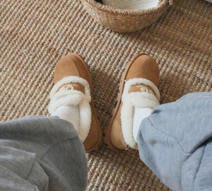 AUSTRALIAN SHEPHERD® UGG Slippers Women Sheepskin Wool Ankle Rilee Loafers UGG AUSTRALIAN SHEPHERD