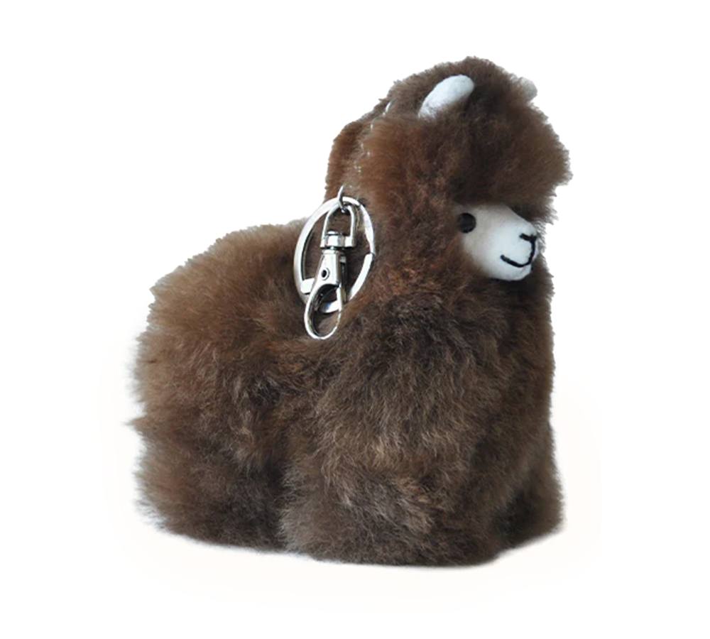 Auskin® Alpaca Huacaya Key Ring Alpaca Body Snap Hook Auskin