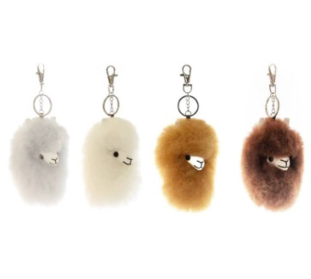 Auskin® Alpaca Huacaya Key Ring Head Snap Hook Auskin