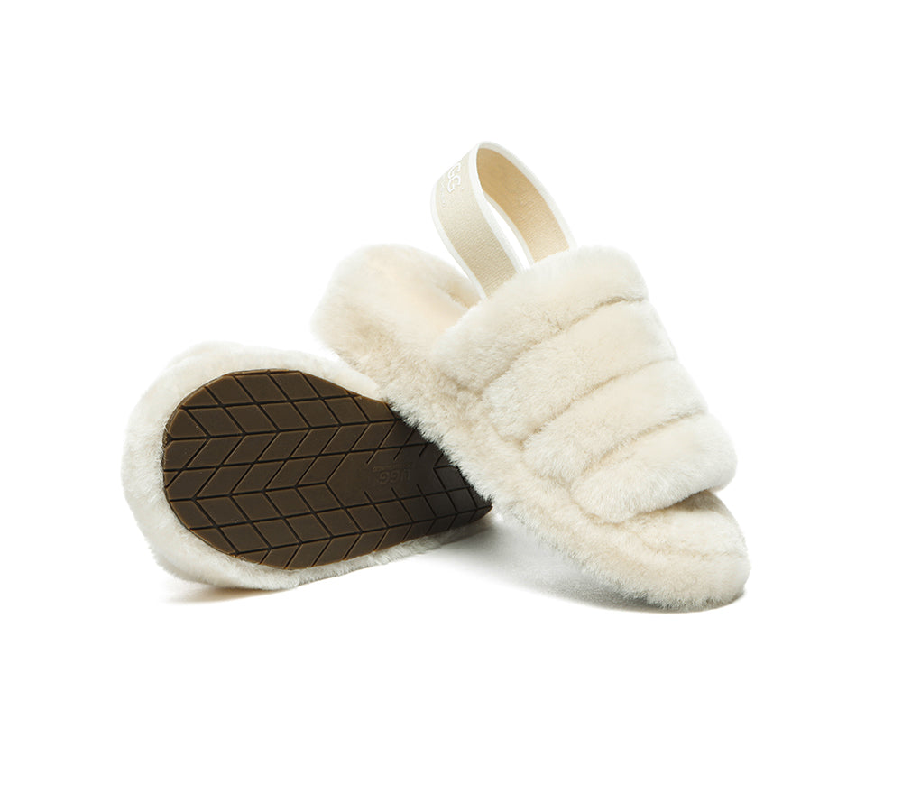 AUSTRALIAN SHEPHERD® UGG Women Fluffy Slides Puffy UGG AUSTRALIAN SHEPHERD