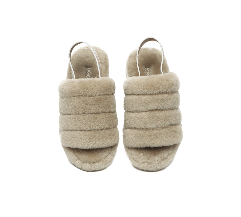 AUSTRALIAN SHEPHERD® UGG Women Fluffy Slides Puffy UGG AUSTRALIAN SHEPHERD