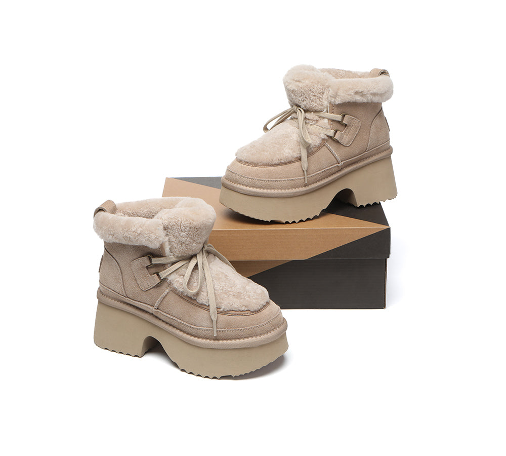 AUSTRALIAN SHEPHERD® UGG Boots Women Chunky Platform Bumpy