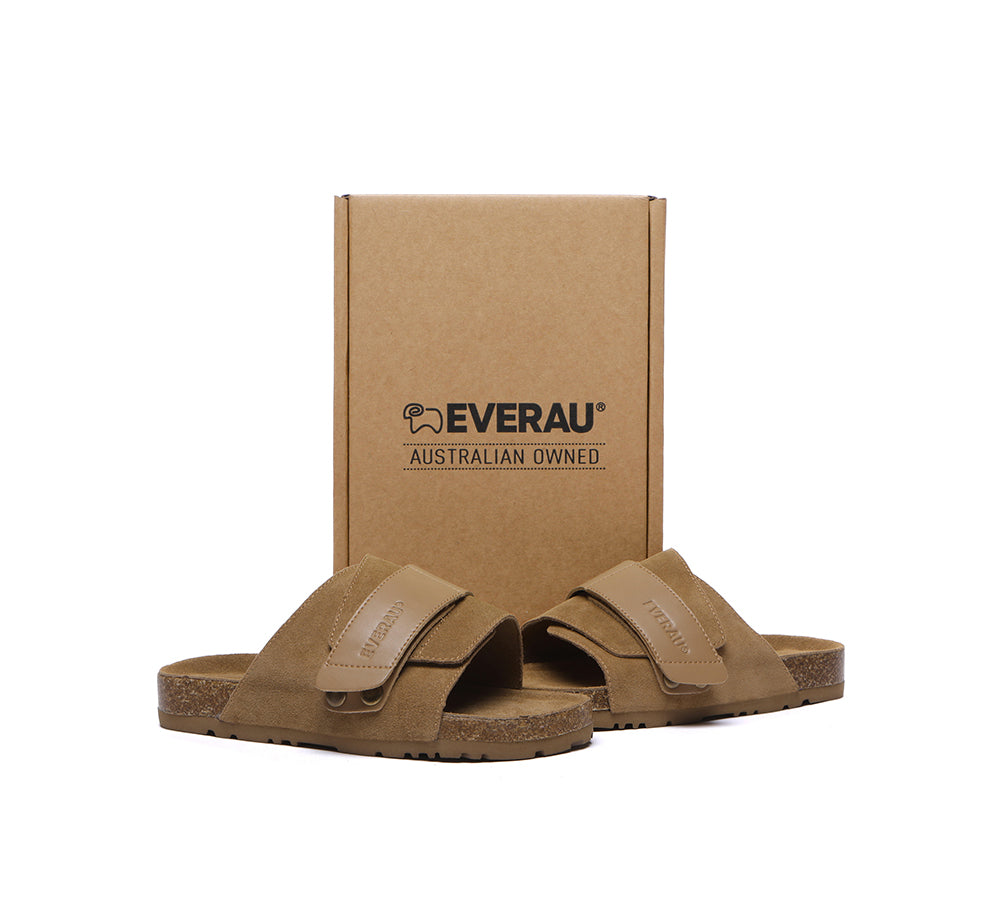 EVERAU?? Adjustable Strap Embossed Slip-on Summer Sandal Slides Terrain - UGG EXPRESS