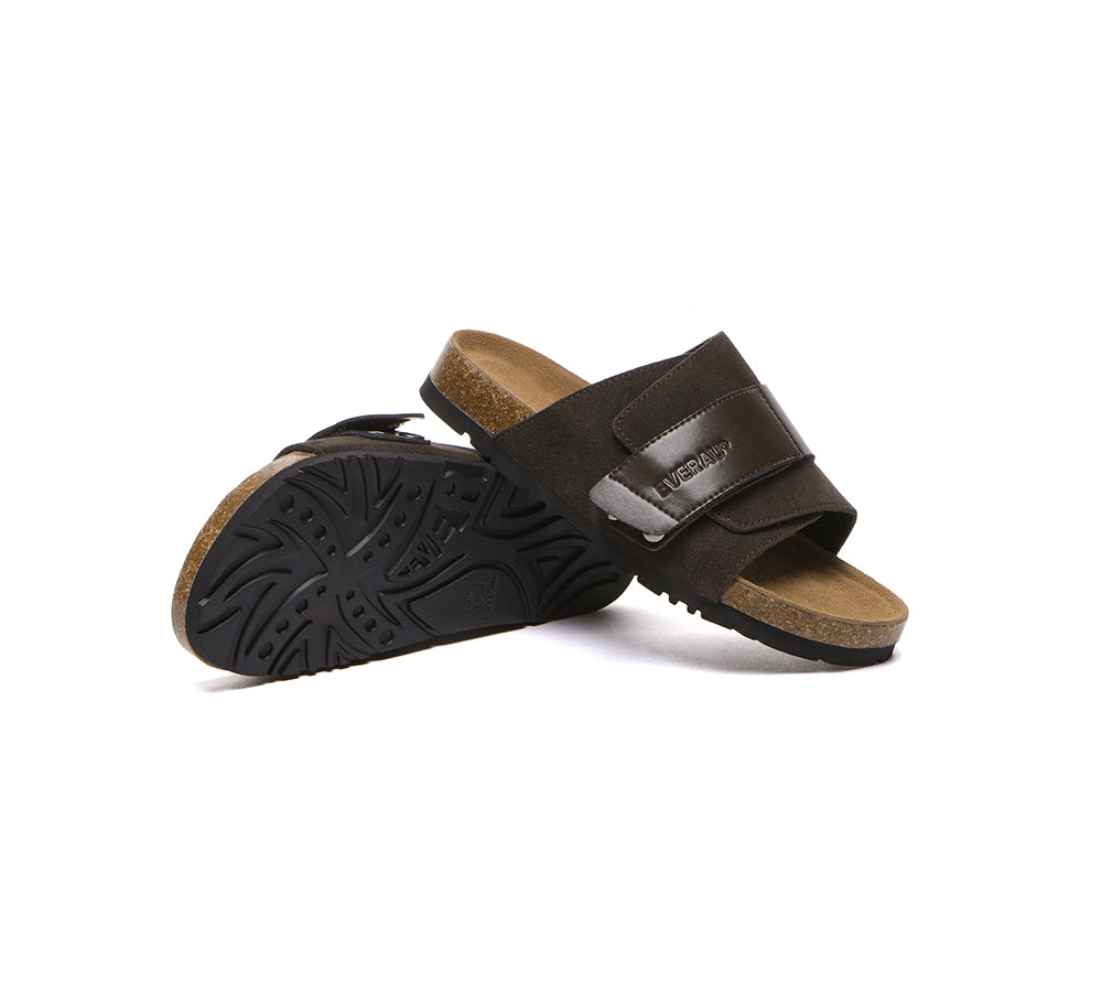 EVERAU?? Adjustable Strap Embossed Slip-on Summer Sandal Slides Terrain - UGG EXPRESS