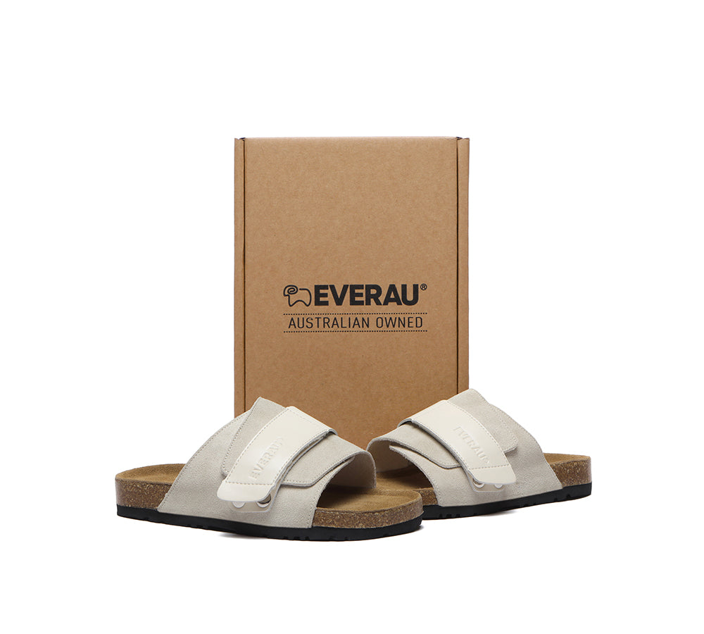 EVERAU?? Adjustable Strap Embossed Slip-on Summer Sandal Slides Terrain - UGG EXPRESS