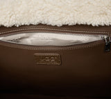 AUSTRALIAN SHEPHERD® Women Fluffy Wool Adjustable Strap Over Shoulder Tote Bag Duwel UGG AUSTRALIAN SHEPHERD