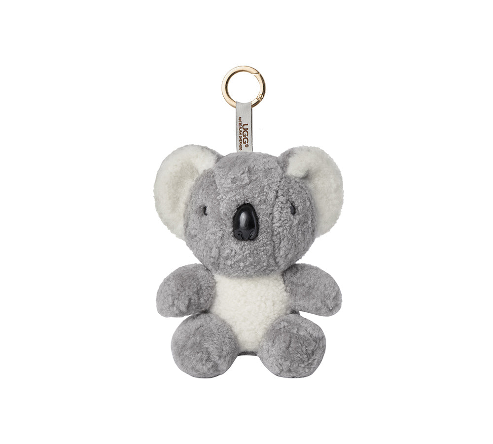 AUSTRALIAN SHEPHERD® Fluffy Sheepskin Wool Koala Keyring Koobi UGG AUSTRALIAN SHEPHERD