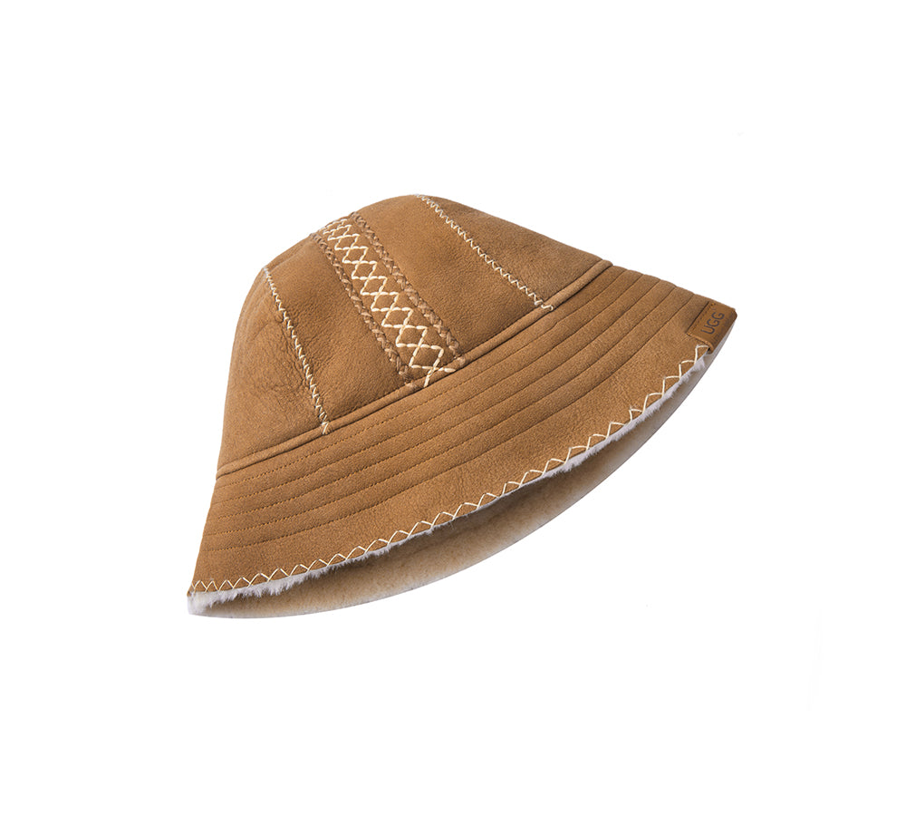 AUSTRALIAN SHEPHERD® Fluffy Sheepskin Wool Bucket Stacea Hat (Copy) UGG AUSTRALIAN SHEPHERD
