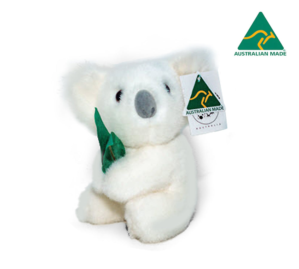 Aussie Bush Toys® White Koala with Gum 7" Soft Toy Aussie Bush Toys