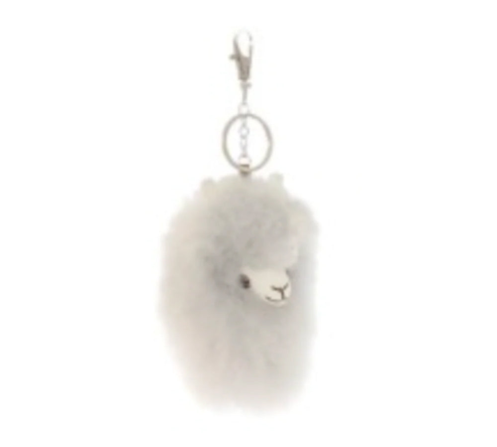 Auskin® Alpaca Huacaya Key Ring Head Snap Hook Auskin