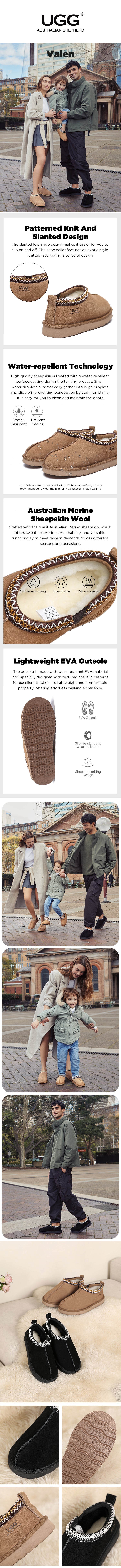 AUSTRALIAN SHEPHERD® UGG Slippers Tazzy Valen