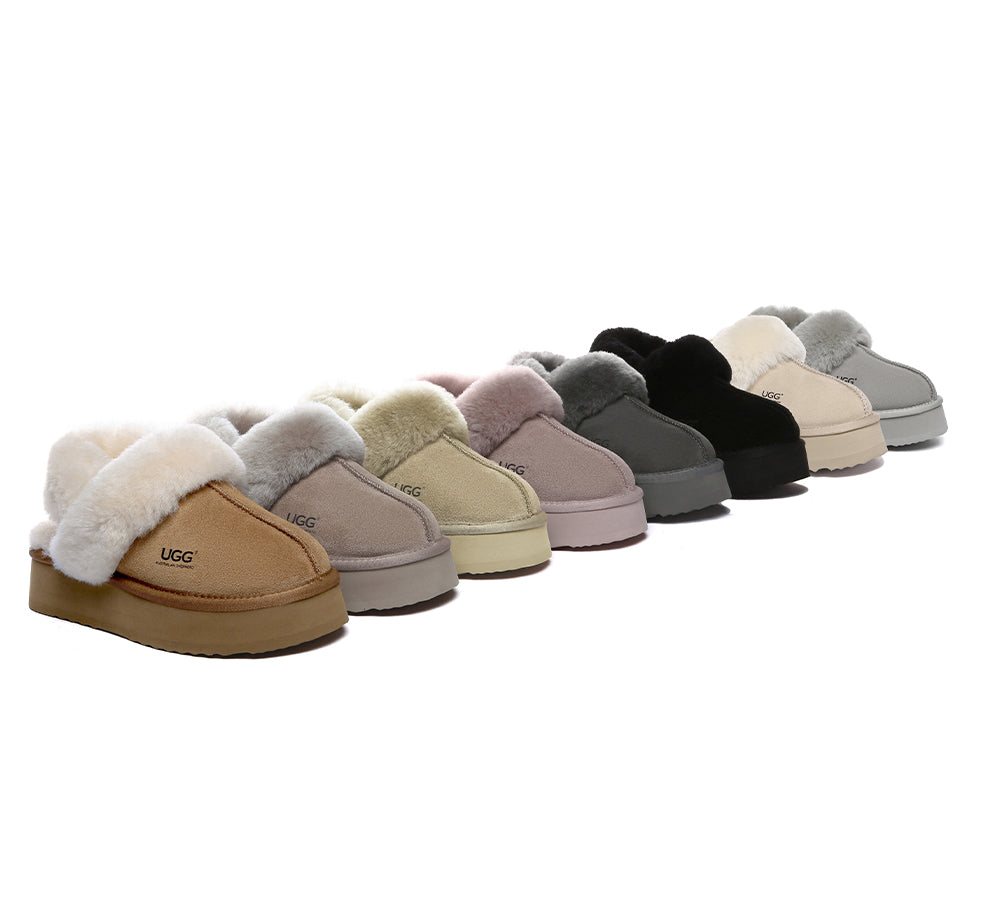 AUSTRALIAN SHEPHERD® UGG Slippers Women Platform Musa