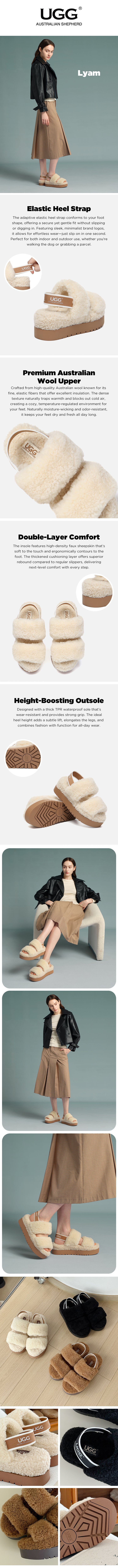 AUSTRALIAN SHEPHERD® UGG Slippers Platform Lyam