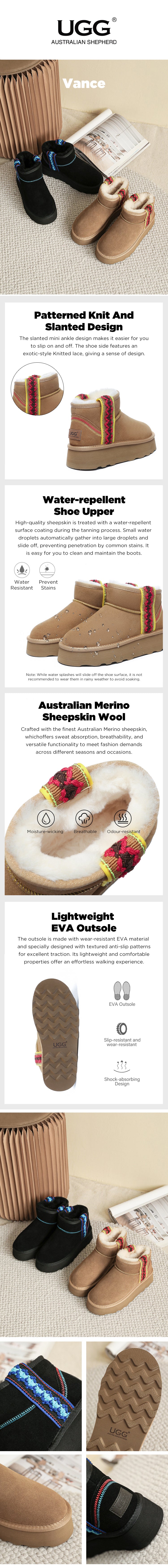 AUSTRALIAN SHEPHERD® UGG Boots Platform Tazzy Vance