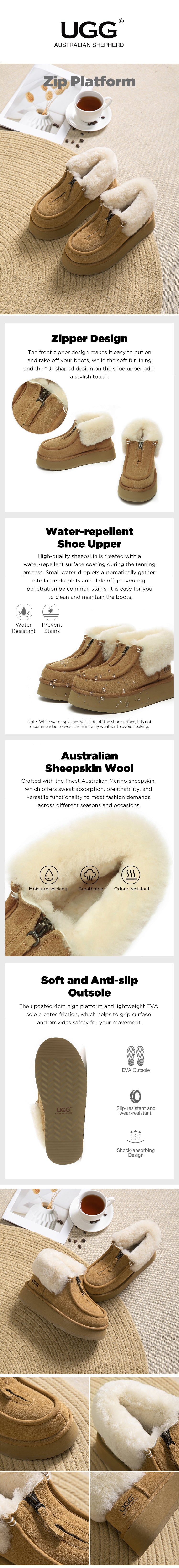 AUSTRALIAN SHEPHERD® UGG Boots Unisex Platform Boots