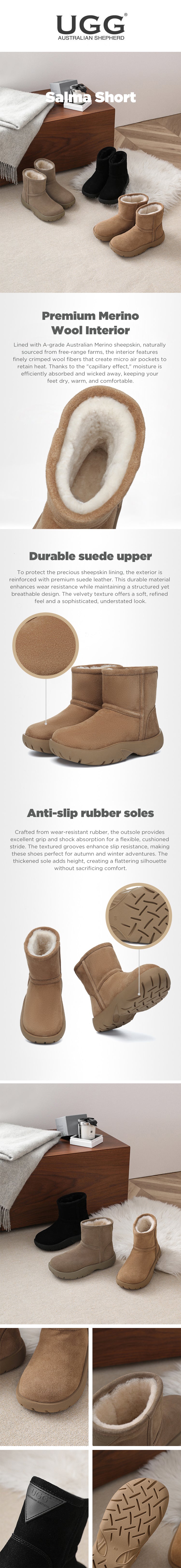 AUSTRALIAN SHEPHERD® UGG Boots Unisex Short Salma