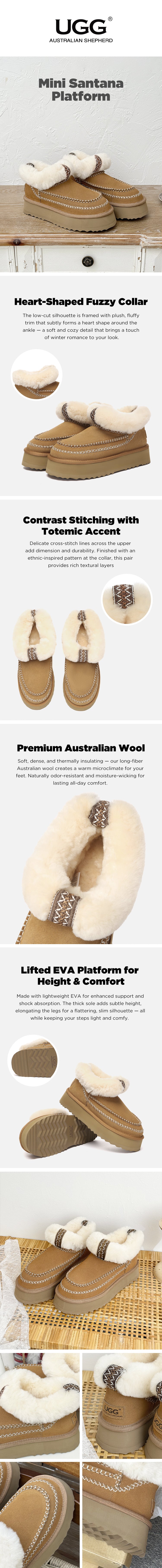 AUSTRALIAN SHEPHERD® UGG Boots Platform Mini Santana