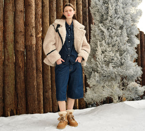 AUSTRALIAN SHEPHERD® UGG Boots Women Lace Up Ankle Platform Samir UGG AUSTRALIAN SHEPHERD