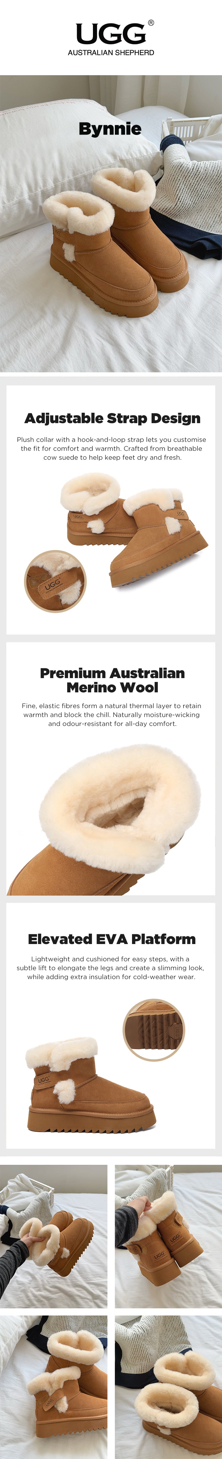 AUSTRALIAN SHEPHERD® UGG Boots Shearling Platform Bynnie – UGG EXPRESS