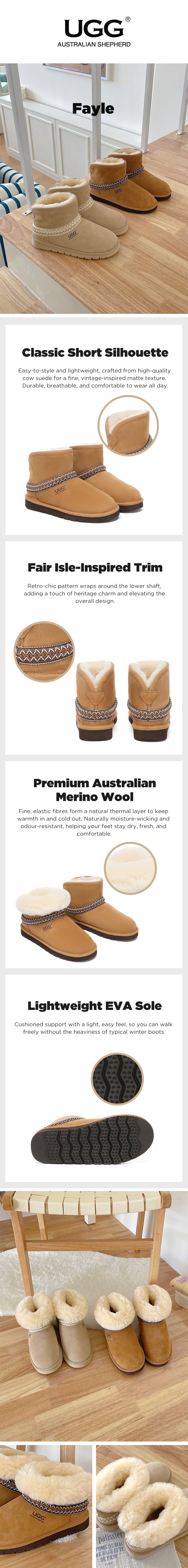 AUSTRALIAN SHEPHERD® UGG Boots Knitted Fayle