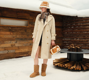 AUSTRALIAN SHEPHERD® UGG Boots Sheepskin Wool Buckle Mid Calf Winza UGG AUSTRALIAN SHEPHERD