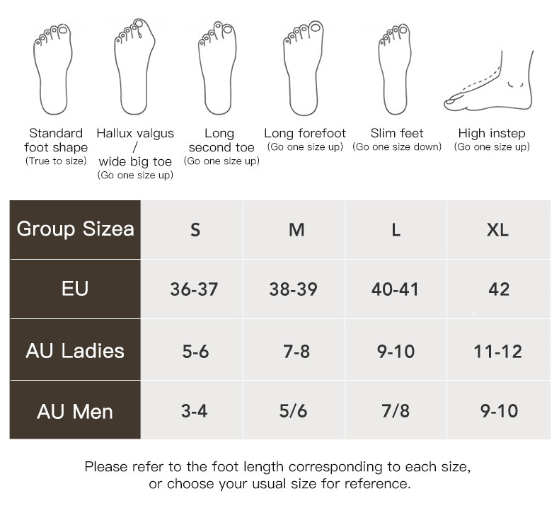 AUSTRALIAN SHEPHERD® Unsex Sandals Roseline size chart