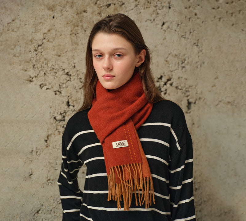 AUSTRALIAN SHEPHERD® 100% Wool Plain Scarf Rasora UGG AUSTRALIAN SHEPHERD