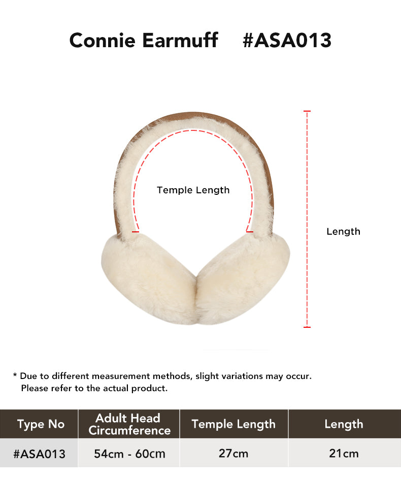 AUSTRALIAN SHEPHERD® UGG Earmuff Connie size chart