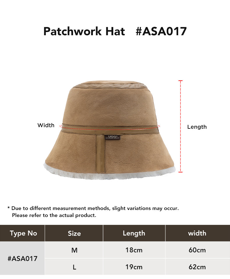 AUSTRALIAN SHEPHERD® Bucket Patchwork Hat size chart