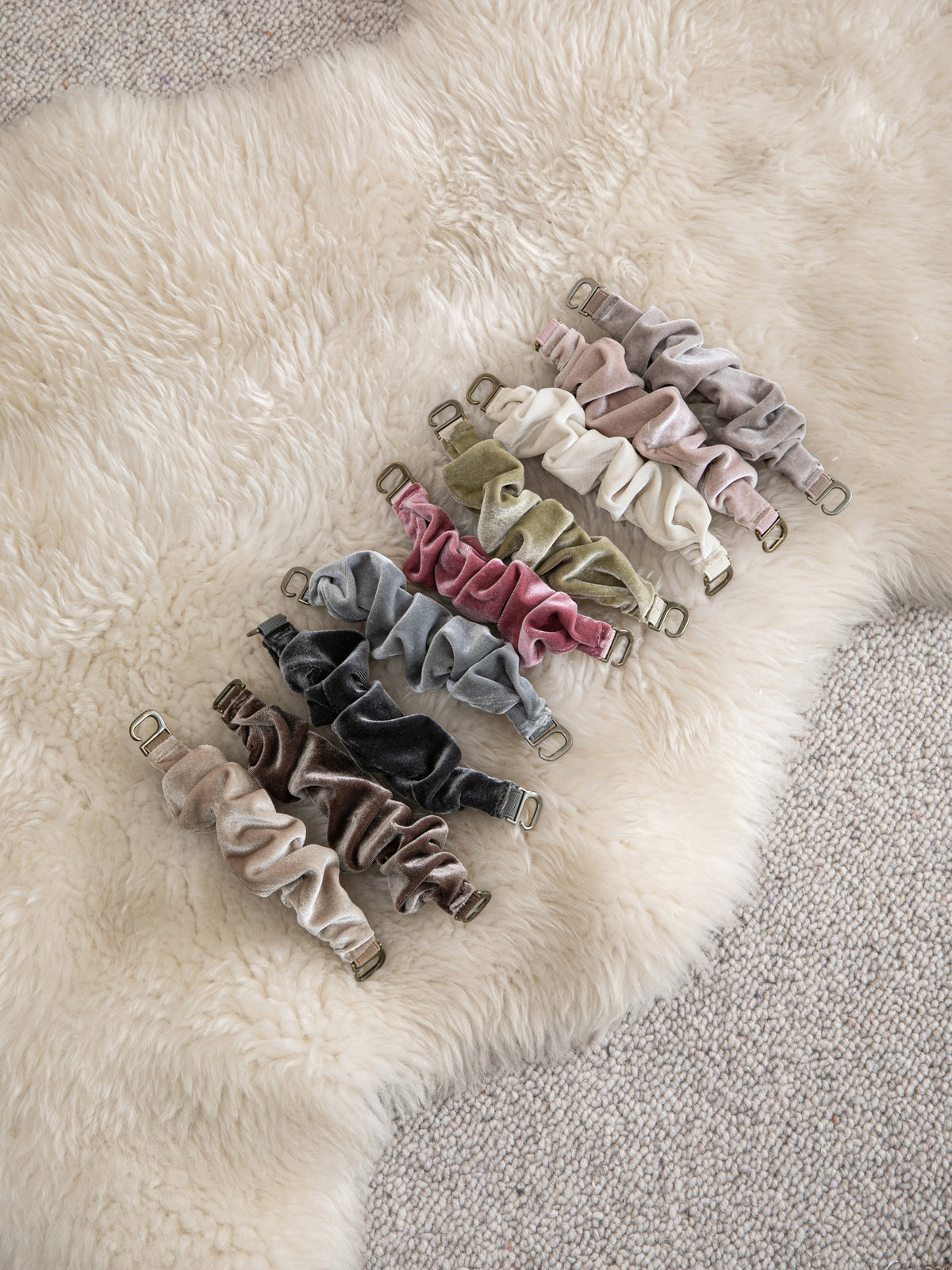 AUSTRALIAN SHEPHERD® Slippers Removable Elastic Metal Connection Velvet Strap