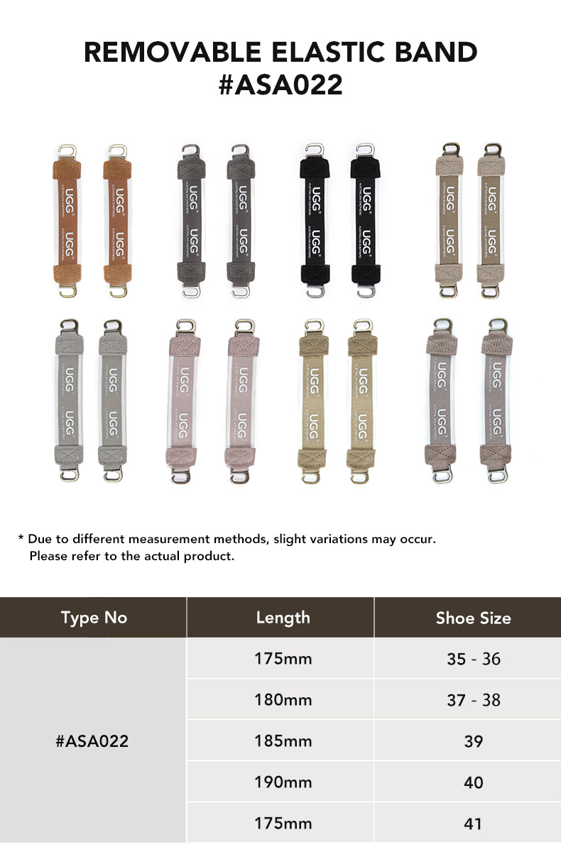 AUSTRALIAN SHEPHERD® Slippers Removable Elastic Metal Connection Band size chart