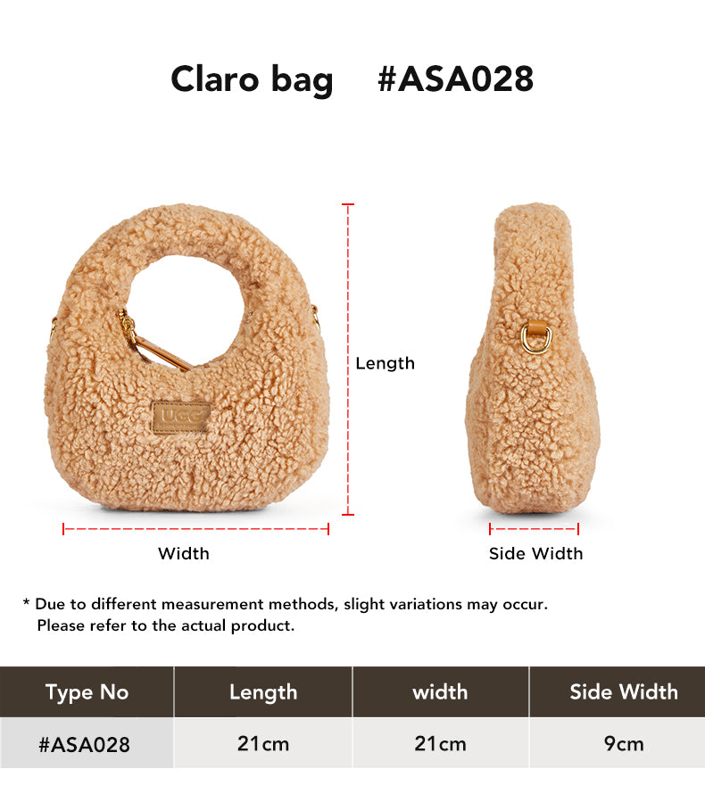 AUSTRALIAN SHEPHERD® Women Hand Carry Over Shoulder Claro Bag size chart