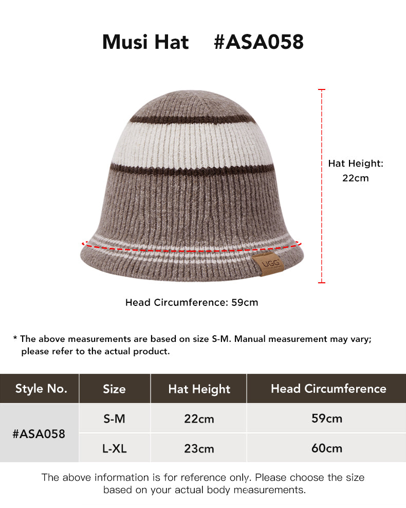 AUSTRALIAN SHEPHERD® Bucket Hat Musi size chart