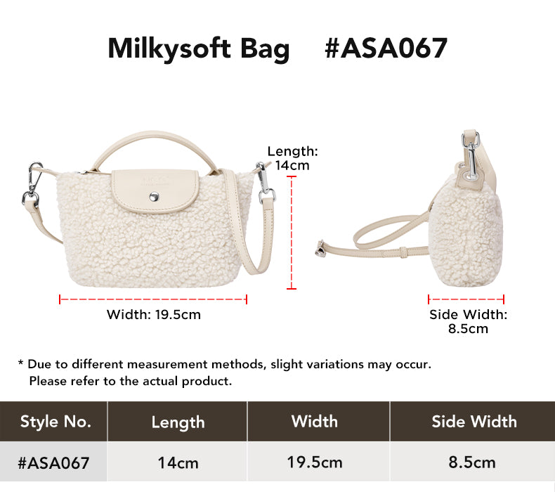 AUSTRALIAN SHEPHERD® Crossbody Bag Milkysoft size chart