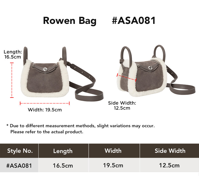 AUSTRALIAN SHEPHERD® Crossbody Rowen Bag size chart