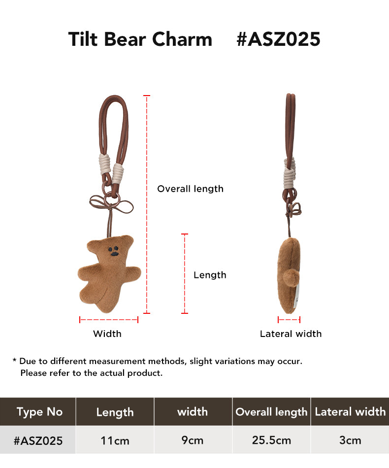 AUSTRALIAN SHEPHERD® Tilt Bear Charm size chart