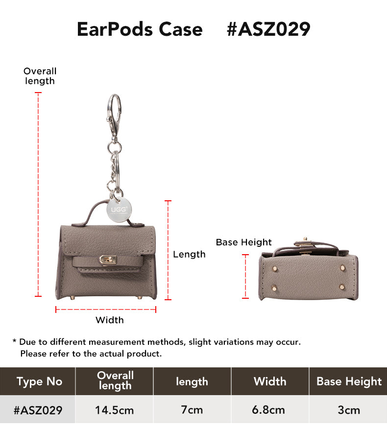 AUSTRALIAN SHEPHERD® Leather-Look Mini Purse Keyring Earpods Case size chart