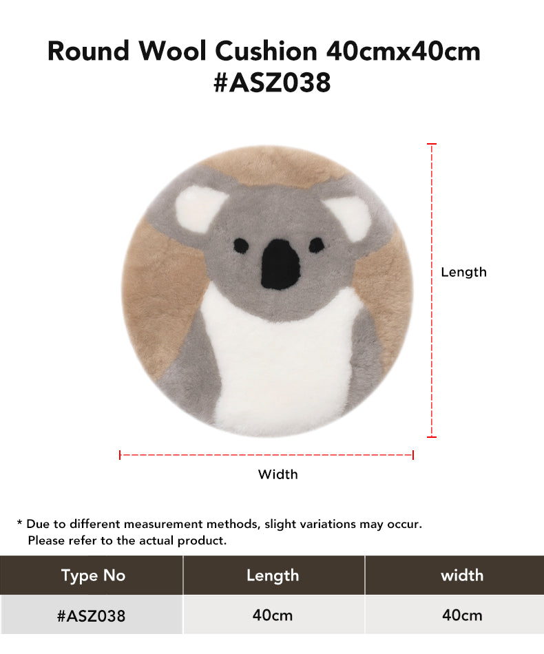 AUSTRALIAN SHEPHERD® Round Australian  Cushion size chart