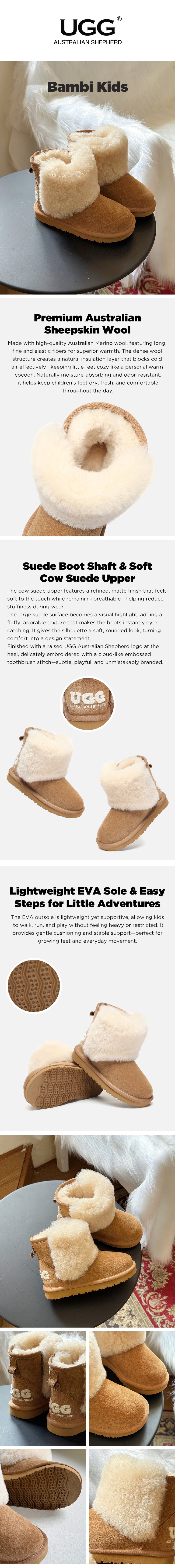 AUSTRALIAN SHEPHERD® UGG Boots Kids   Bambi