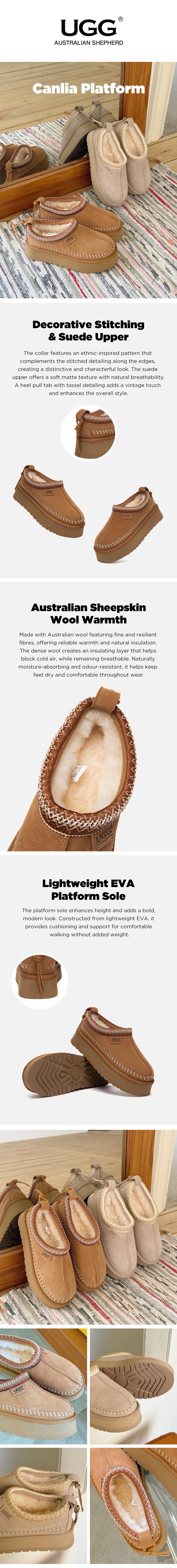 AUSTRALIAN SHEPHERD® UGG Slippers Platform Tazzy Canlia – UGG EXPRESS