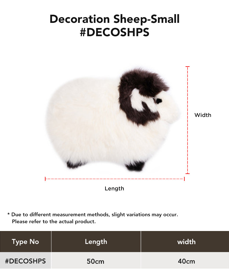 Genuine Australian  Decoration Sheep Rug size chart