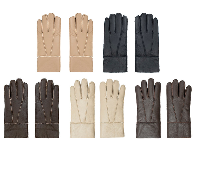 AUSTRALIAN SHEPHERD® Leather Fluffy  Stitching Gloves UGG AUSTRALIAN SHEPHERD