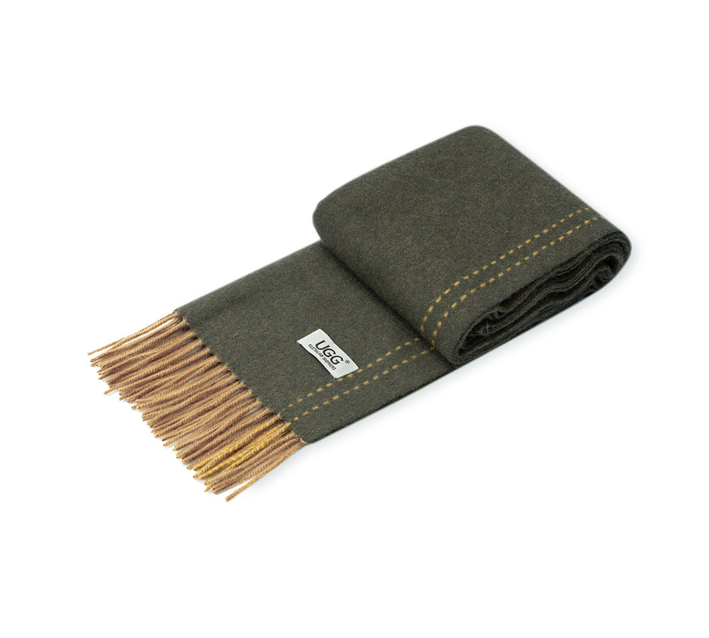AUSTRALIAN SHEPHERD® 100% Wool Plain Rasora Scarf UGG AUSTRALIAN SHEPHERD