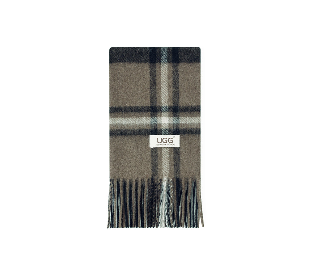 AUSTRALIAN SHEPHERD® 100% Wool Check Snovia Scarf UGG AUSTRALIAN SHEPHERD