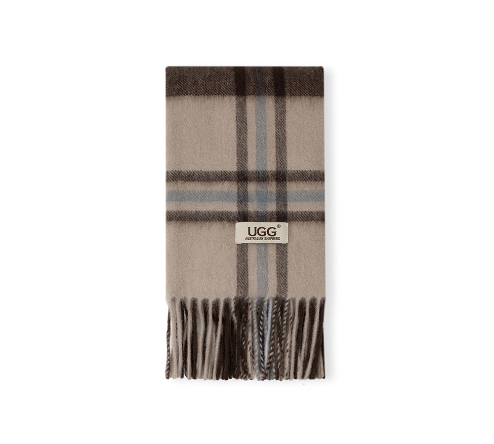 AUSTRALIAN SHEPHERD® 100% Wool Check Snovia Scarf UGG AUSTRALIAN SHEPHERD