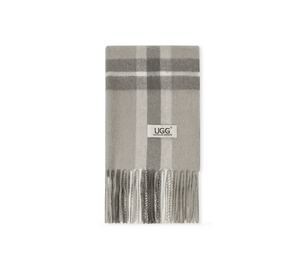 AUSTRALIAN SHEPHERD® 100% Wool Check Solara Scarf UGG AUSTRALIAN SHEPHERD